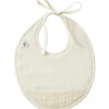 Bavoir de naissance à nouer Mousse de lait|BB & Co Sale