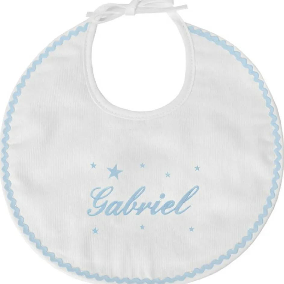 Bavoir de naissance étoile bleu (personnalisable)|ANVIE Clearance
