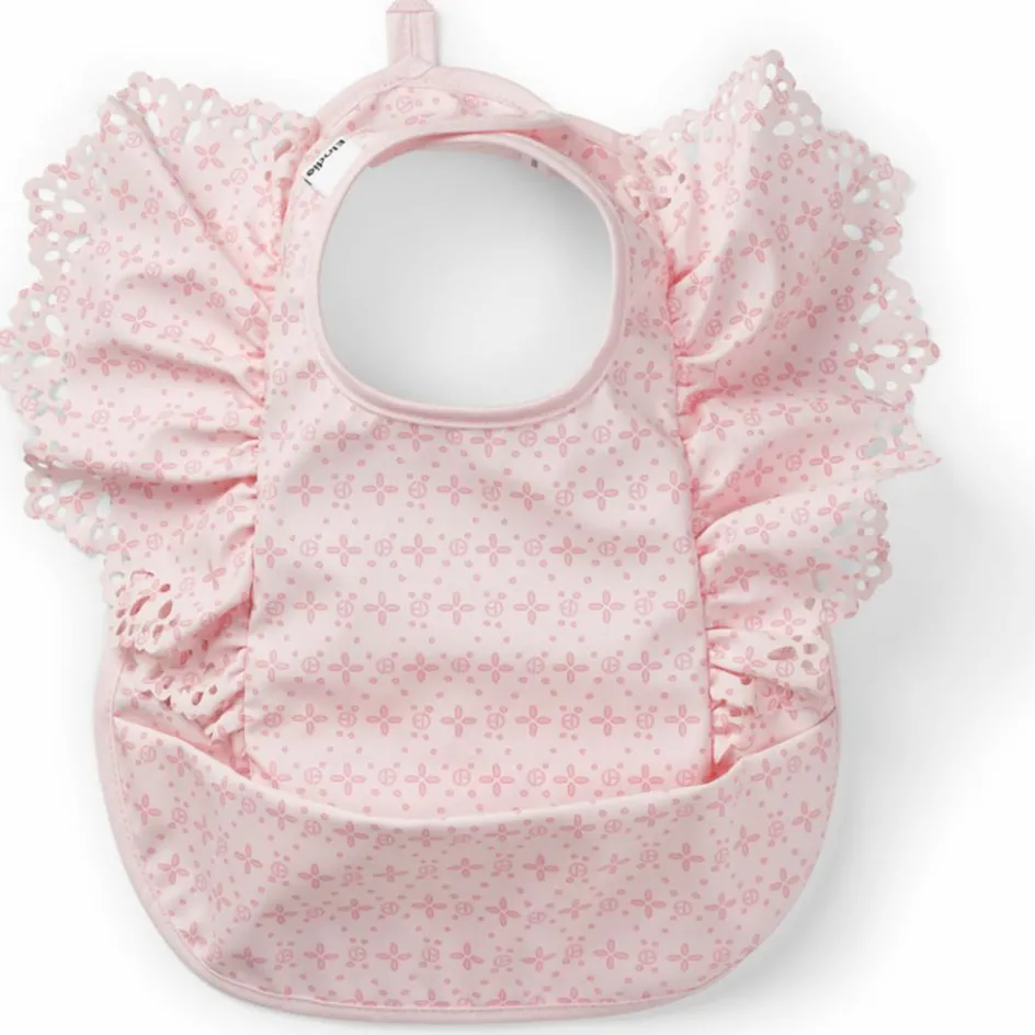 Bavoir Embroidery Anglaise Pink|Elodie Details Clearance