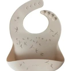 Discount Zakuw Bavoir en silicone à poche Hirondelles Sable