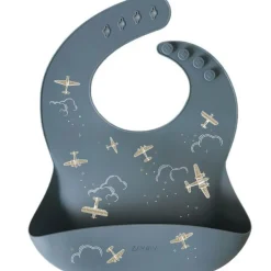 Hot Zakuw Bavoir en silicone à poche Aviateur