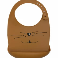 Bavoir en silicone Chat Caramel|Trois Kilos Sept Discount