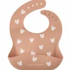 Bavoir en silicone Coeurs Latté|Atelier Wagram Discount