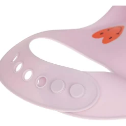 Bavoir en silicone Happy Rascals Coeur lavande|Lässig New