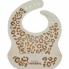 Atelier Wagram Bavoir en silicone Léopard Crème