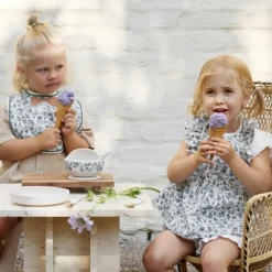 Bavoir Garden Leo Toile Bow|Elodie Details Outlet