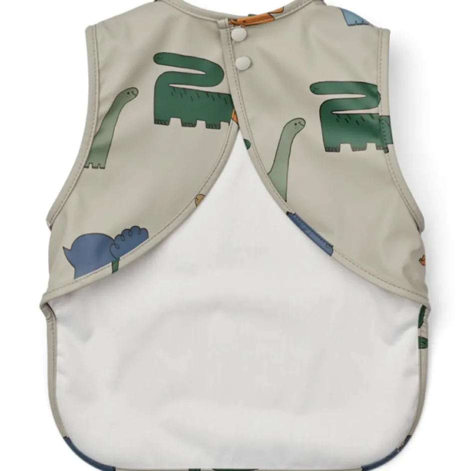 Bavoir imperméable Bria Dinosaurs Mist|Liewood New