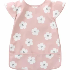 Discount BB & Co Bavoir intégral en tissu imperméable fleurs rose et blanc (6-24 mois)