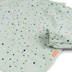 Bavoir manches avec poche Happy dots Vert|Done by Deer Outlet