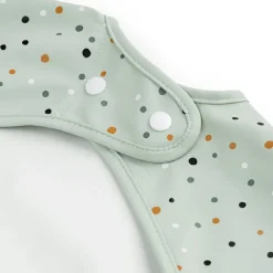 Bavoir manches avec poche Happy dots Vert|Done by Deer Outlet