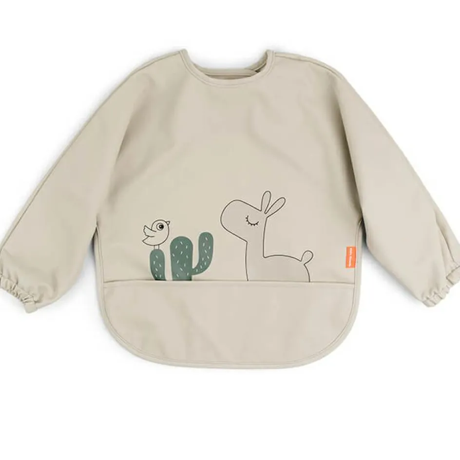 Best Done by Deer Bavoir manches avec poche Lalee Sable