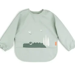 Sale Done by Deer Bavoir manches avec poche Croco Vert