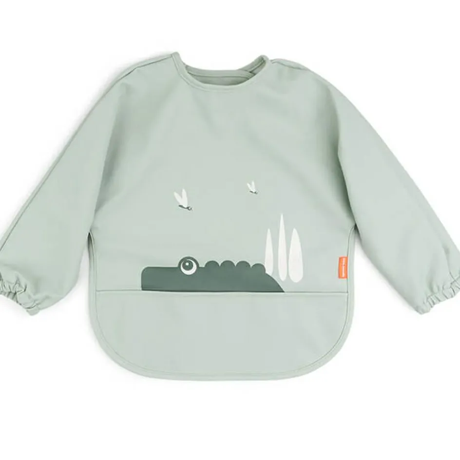 Sale Done by Deer Bavoir manches avec poche Croco Vert