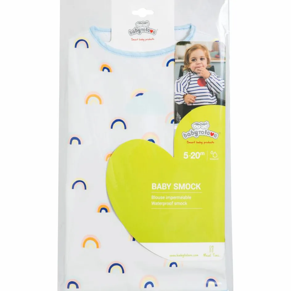 Bavoir manches longues imperméable Rainbow|Baby to Love Best