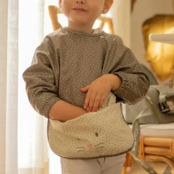 Bavoir manches longues Poppy Moss|Walking Mum