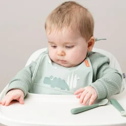 Bavoir petit lot de 2 Croco vert|Done by Deer Sale