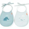 Bavoir petit lot de 2 Elphee bleu|Done by Deer Clearance