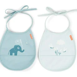 Bavoir petit lot de 2 Elphee bleu|Done by Deer Clearance