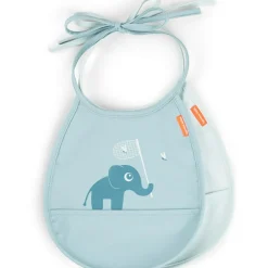 Bavoir petit lot de 2 Elphee bleu|Done by Deer Clearance