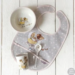 Bavoir plastifié à velcro Ernest et Célestine|Petit Jour Paris Discount