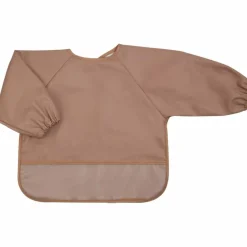 Bavoir plastifié manches longues Terracotta|Trois Kilos Sept Online