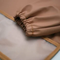 Bavoir plastifié manches longues Terracotta|Trois Kilos Sept Online