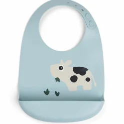 Bavoir silicone Dotti Bleu|Done by Deer New