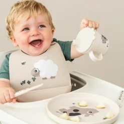 Best Done by Deer Bavoir silicone Sheepy Sable