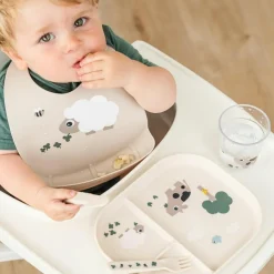 Best Done by Deer Bavoir silicone Sheepy Sable