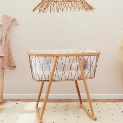 Berceau à bascule Kumi Mousse Hazelnut|Charlie Crane