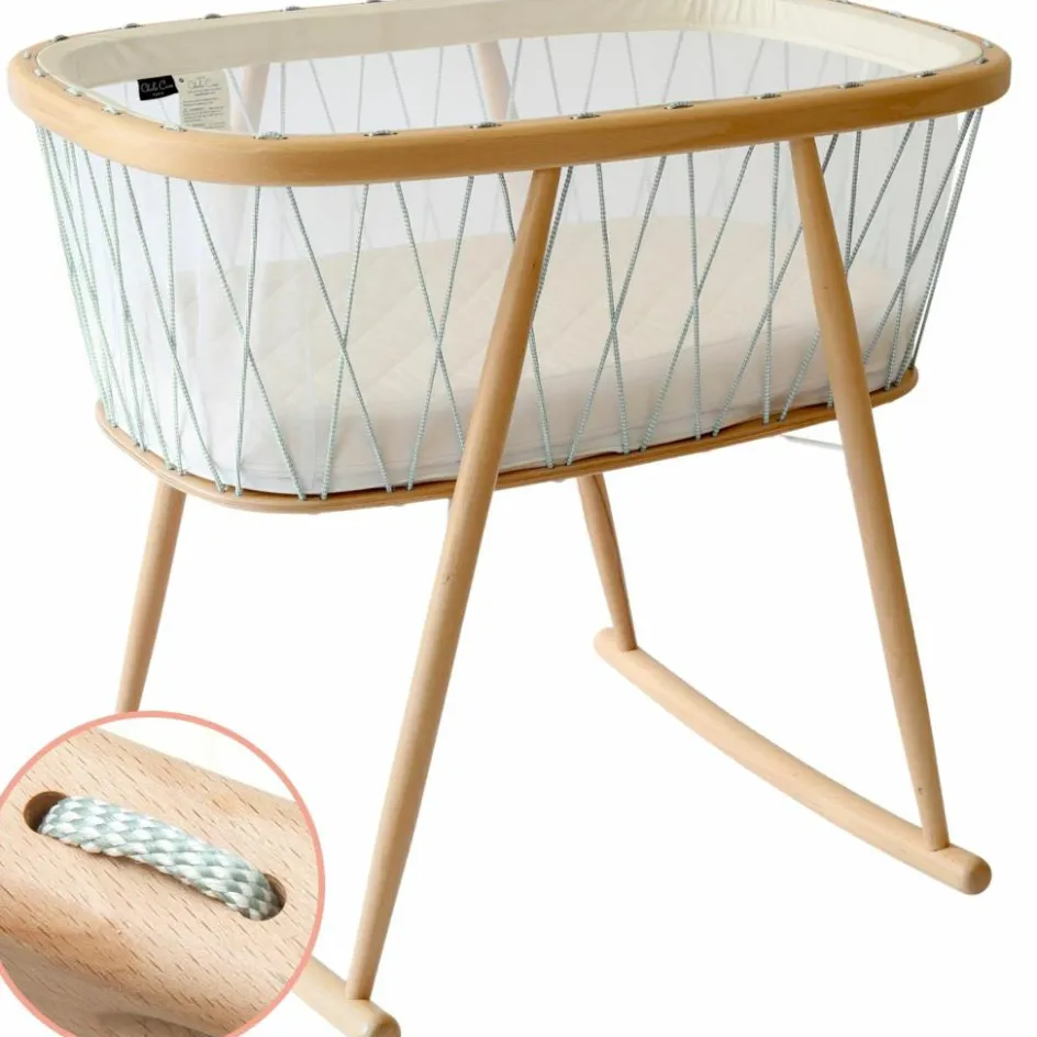 Berceau à bascule Kumi Organic Lichen|Charlie Crane Outlet