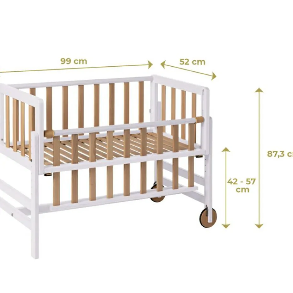 Berceau cododo Betty naturel et blanc (45 x 90 cm)|Geuther Best
