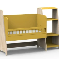 Berceau cododo évolutif avec colonne étagère Asymetry Montessori (coloris au choix)|Mathy by bols Best