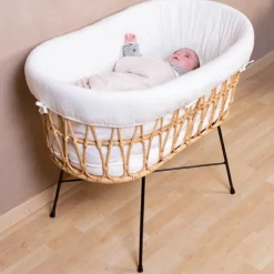 Berceau en rotin avec pieds en métal - Reconditionné|Childhome Hot
