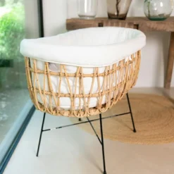 Berceau en rotin avec pieds en métal - Reconditionné|Childhome Hot