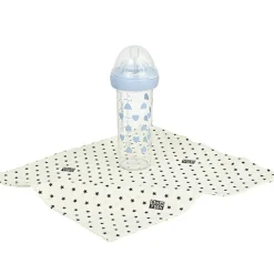 Biberon anti colique coeurs bleus X BONTON (210 ml)|Le Biberon Français Hot