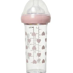 Biberon anti colique coeurs roses X BONTON (210 ml)|Le Biberon Français New