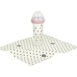 Biberon anti colique coeurs roses X BONTON (210 ml)|Le Biberon Français New