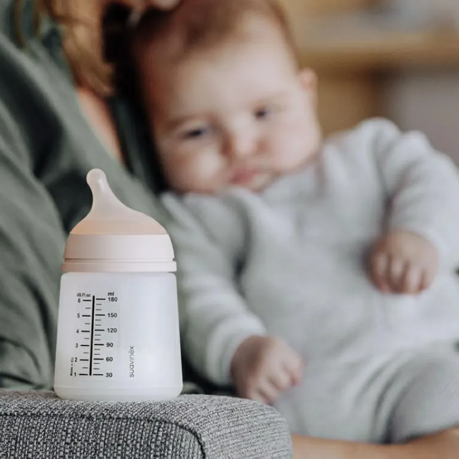 New Suavinex Biberon anti-colique débit lent Zerø.Zerø (180 ml)