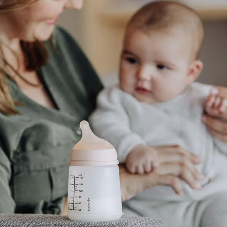 New Suavinex Biberon anti-colique débit lent Zerø.Zerø (180 ml)