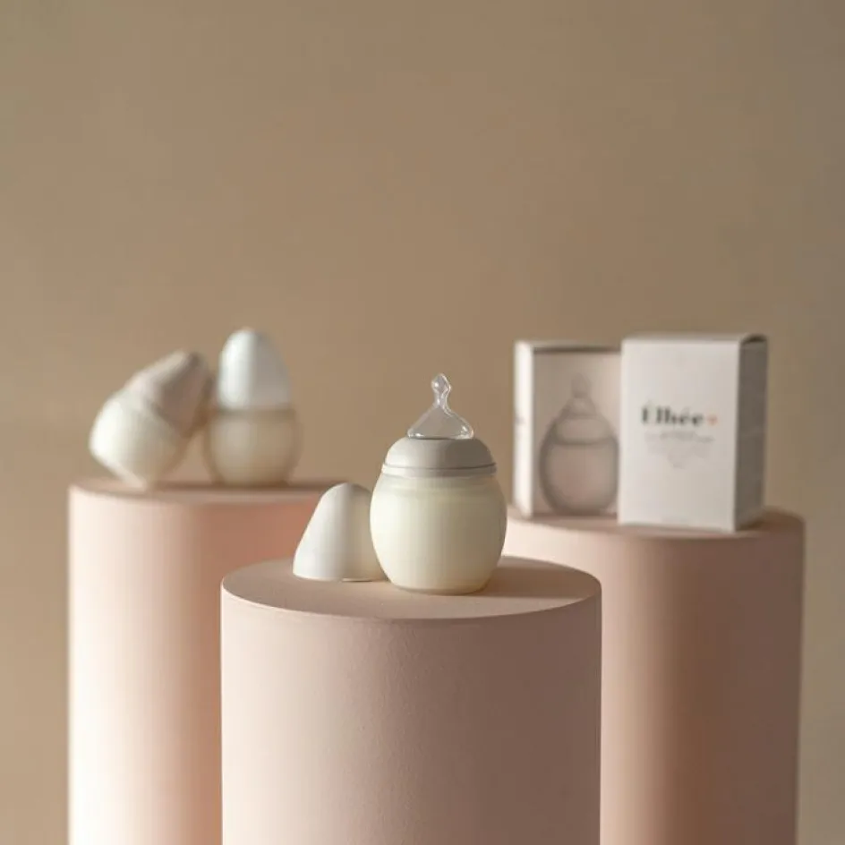 Outlet Elhée Biberon anti-colique en silicone sand (150 ml)