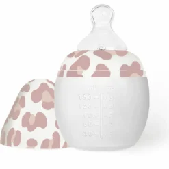 Elhée Biberon anti-colique en silicone Graouu Pink (150 ml)