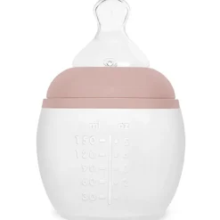 Hot Elhée Biberon anti-colique en silicone Blush (150 ml)