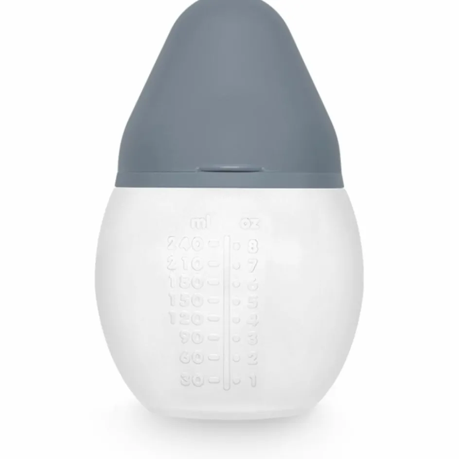 Biberon anti-colique en silicone Blue Grey (240 ml)|Elhée Outlet