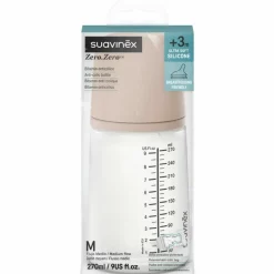 Biberon anti-colique Zerø.Zerø - Débit Moyen - M Medium (270 ml)|Suavinex New