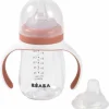 Biberon d'apprentissage 2 en 1 terracotta (210 ml)|Béaba Sale