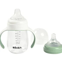 Biberon d'apprentissage 2 en 1 vert sauge (210 ml)|Béaba Clearance
