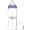 Biberon en verre Natural Wave spécial allaitement (240 ml)|Lansinoh Outlet