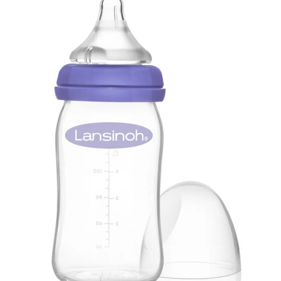 Biberon en verre Natural Wave spécial allaitement (160 ml)|Lansinoh Sale
