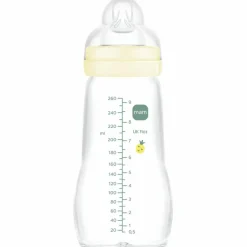 Biberon verre 260 ml Pattern fruit jaune - Tétine débit 2|MAM